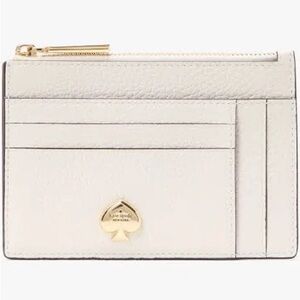 Kate Spade Meringue VKS Kayla Large Slim Card Holder with Gold Detail